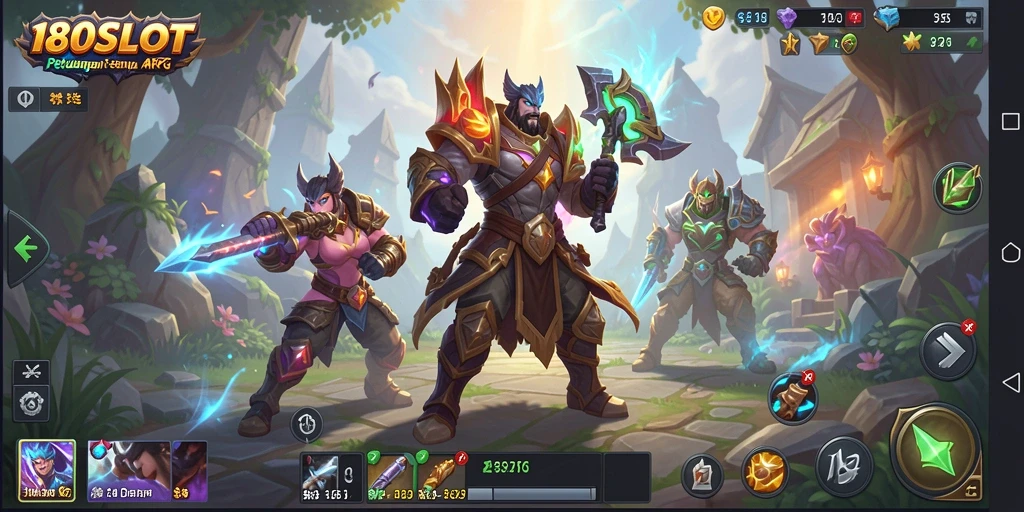 Tampilan gameplay seru di dunia ARPG 180SLOT.