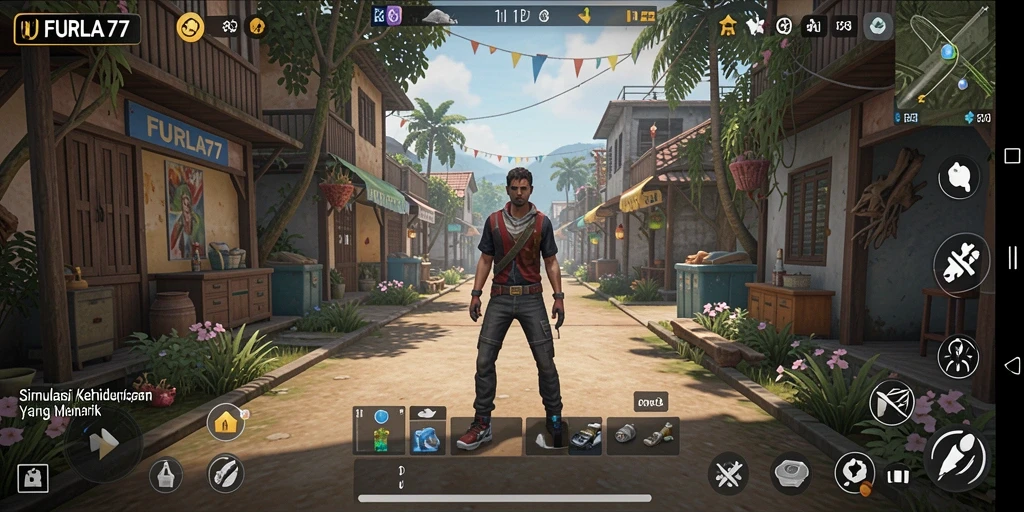 Tangkapan layar gameplay FURLA77 menampilkan momen seru dalam dunia simulasi.