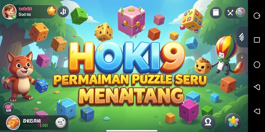 Tampilan gameplay HOKI9 dengan berbagai puzzle menarik.