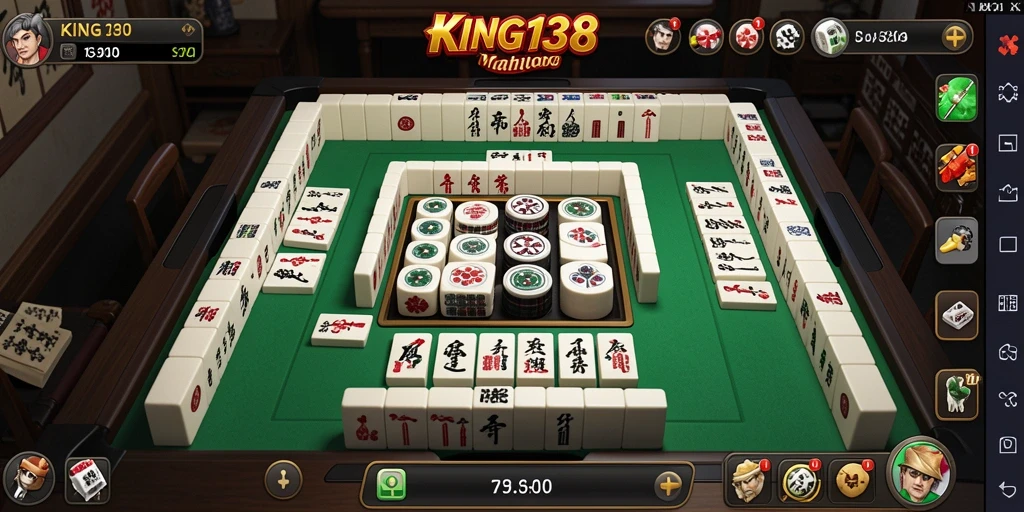 Tampilan gameplay yang menampilkan antusiasme pemain Mahjong.