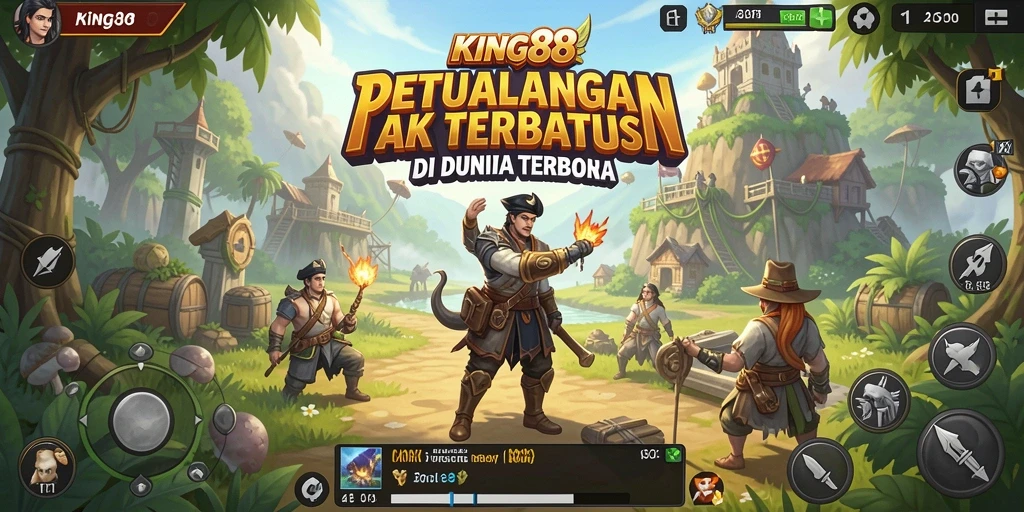 Tangkapan layar KING88 menampilkan aksi mendebarkan dalam dunia terbuka.