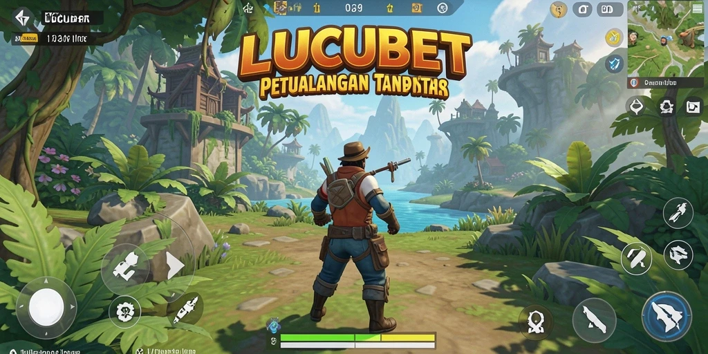 Tampilan gameplay LUCUBET dengan dunia terbuka yang mengagumkan.