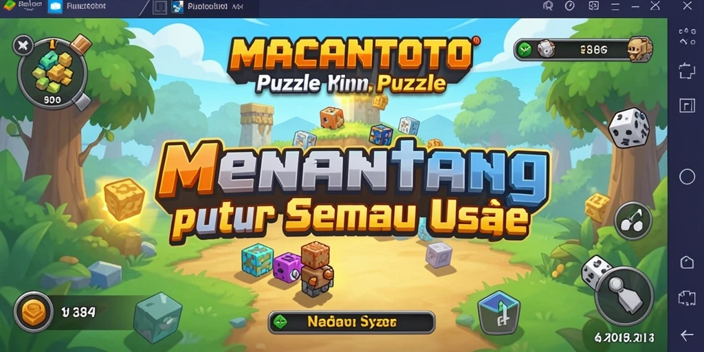 Tampilan gameplay MACANTOTO yang penuh warna dan menantang.