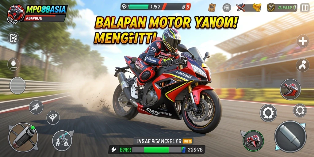 Gameplay seru MPO88ASIA dengan balapan motor yang menegangkan.