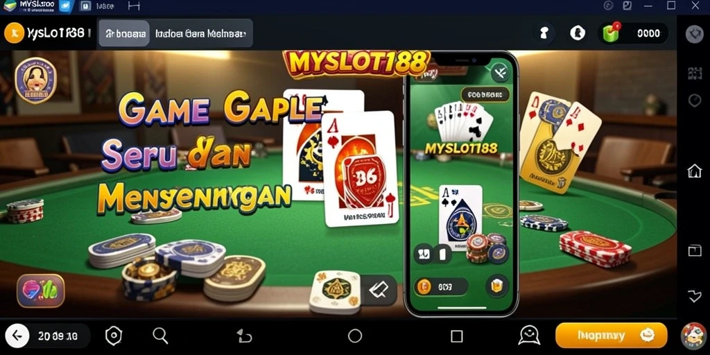 Screenshot gameplay Gaple seru di MYSLOT188.