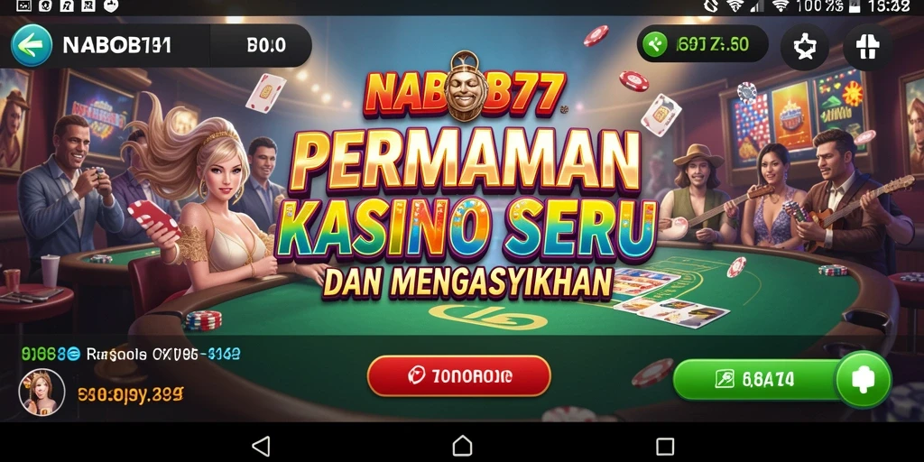 Tampilan menarik dari gameplay Kasino di NABOB77.