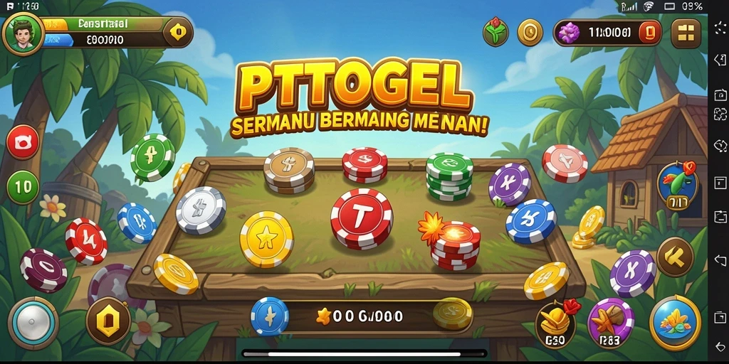 Tampilan gameplay PTTOGEL yang menarik dan penuh warna.