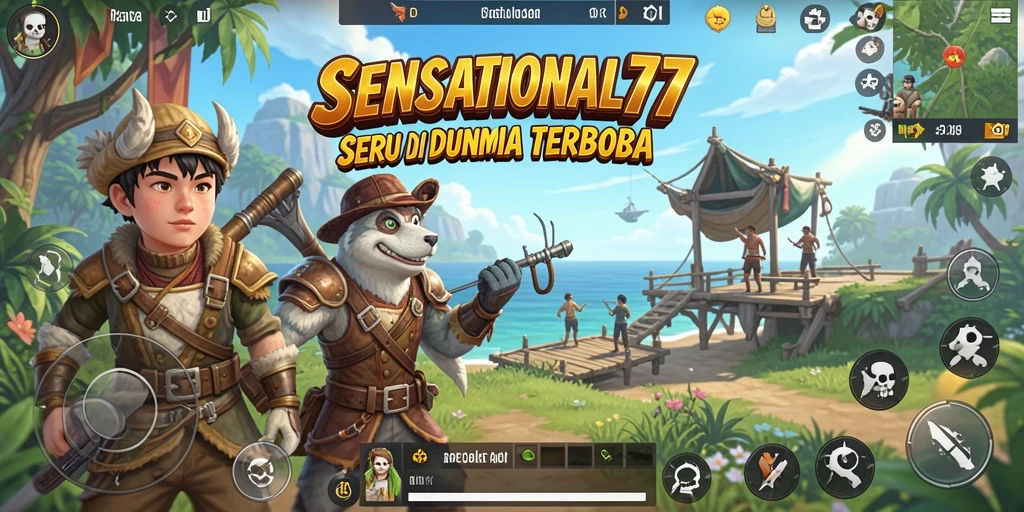 Tampilan menakjubkan dari gameplay petualangan dunia terbuka.