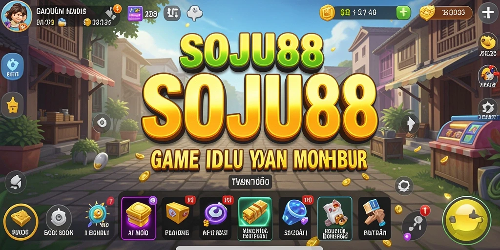 Screenshot utama SOJU88 menunjukkan gameplay Idle yang menyenangkan.